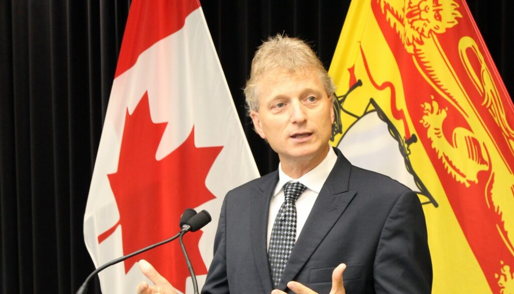Finance Minister Roger Melanson