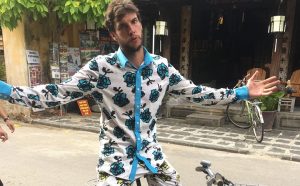 Jeff Alpaugh's brother, James, who works on the ground for the company in Vietnam. 