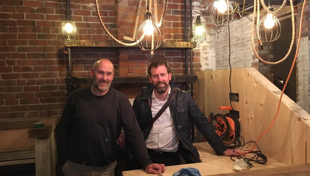 Brian Irving and Jody Kliffer inside the soon-to-be open Five and Dime. (Image: Cherise Letson)