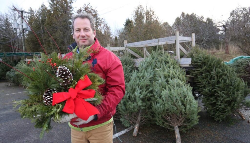 Tim with Greenery