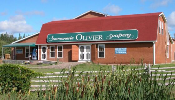 The Olivier boutique at the company's HQ in Sainte-Anne-de-Kent.