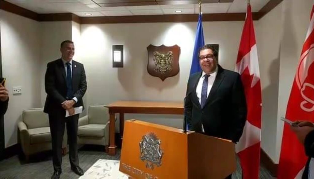 Mayors Nenshi and Darling