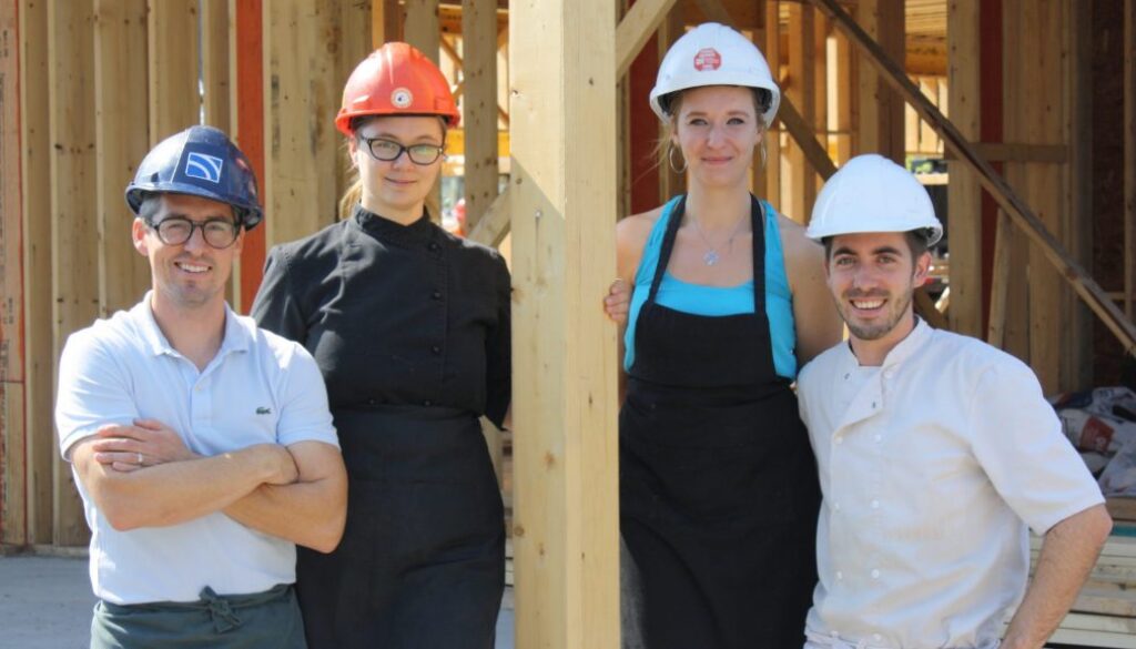 L-R-Elki Imbeault, Nicole Collins, Aurore Plaisant and Tanguy Jacobs (1)