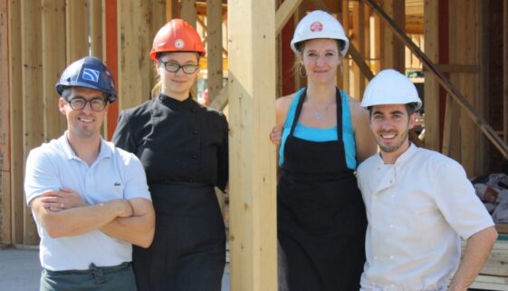 L-R-Elki Imbeault, Nicole Collins, Aurore Plaisant and Tanguy Jacobs (1)