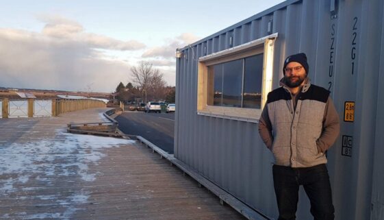 shipping container cafe