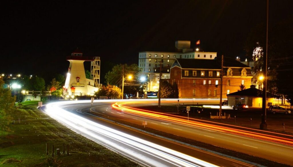 Fredericton night scene