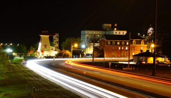 Fredericton night scene