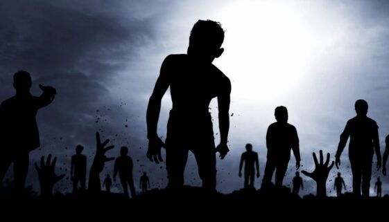Zombies silhouette