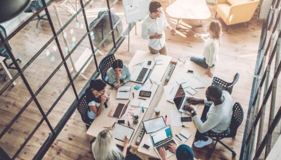 Young people, work, diversity, office