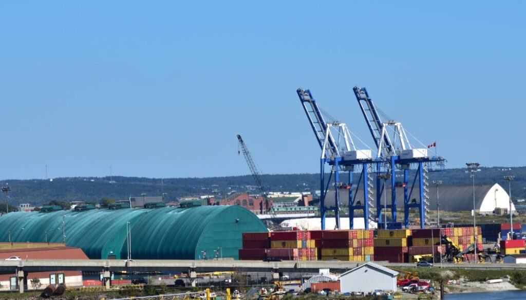 Container Terminal in the Saint John Harbour
