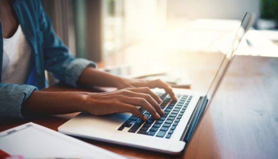 Getting down to work, computer