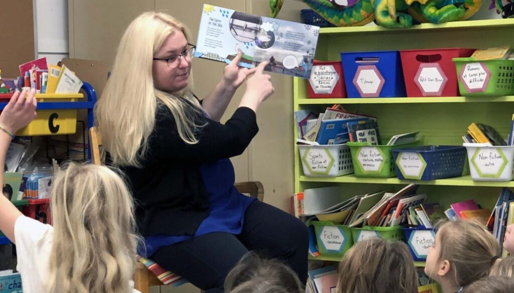 Deb reading Sunny 2