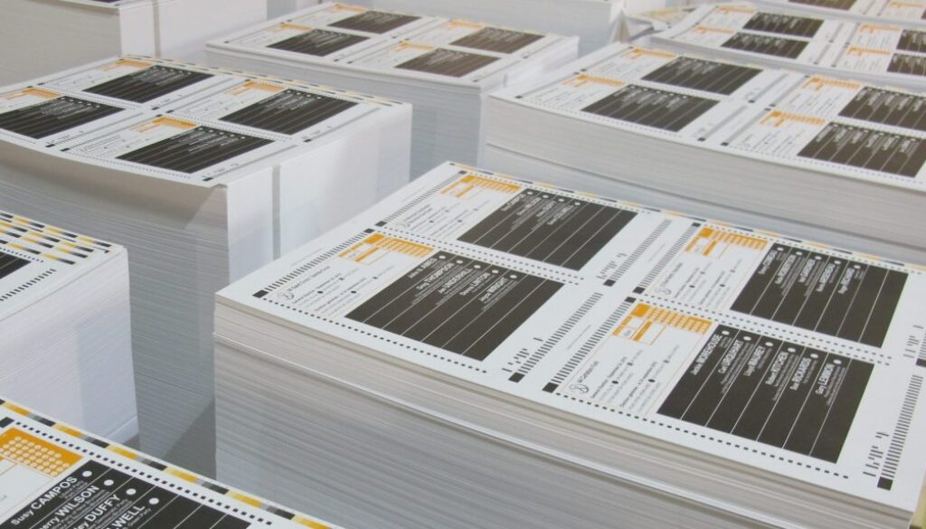 Elections ballots 2018
