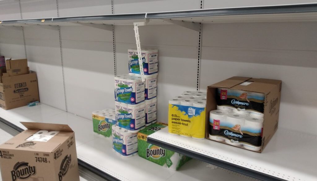 empty shelves