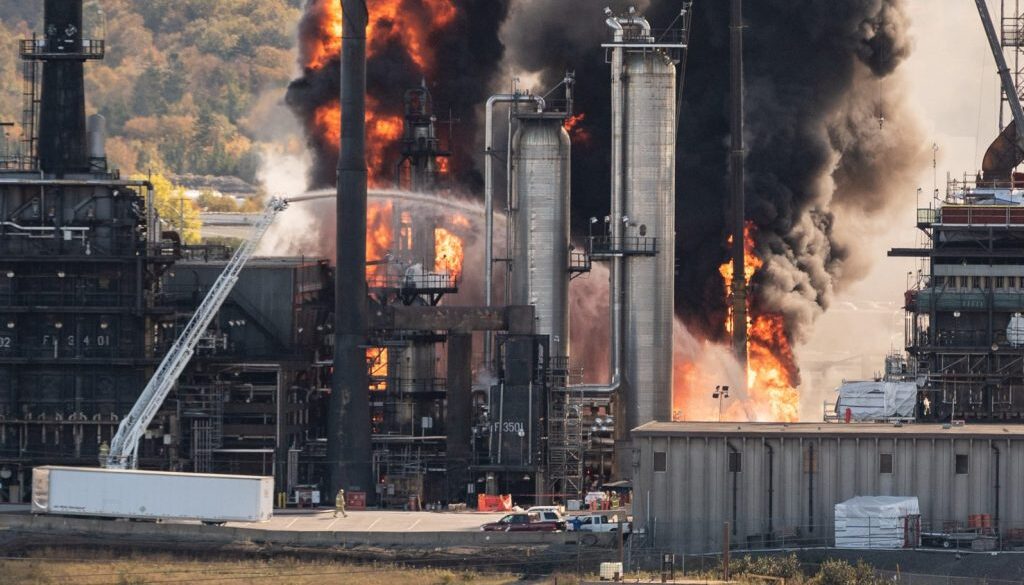 refinery explosion