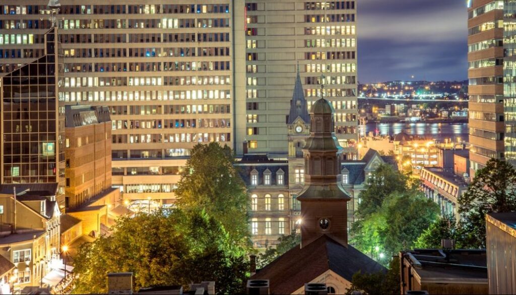 Halifax at night