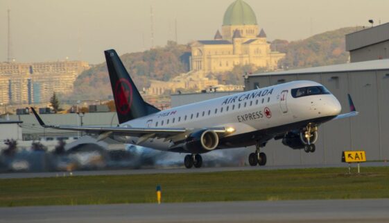 A 25 Embraer E175 aircraft operated by Chorus Aviation. Image: Air Canada