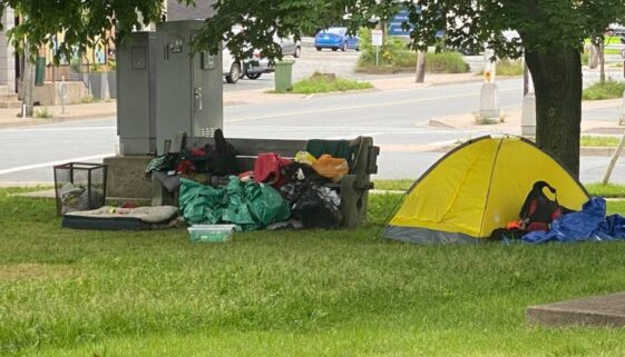 Temporary Shelters in Downtown Halifax Credit Steve MacArthur