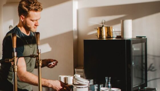coffee shop worker