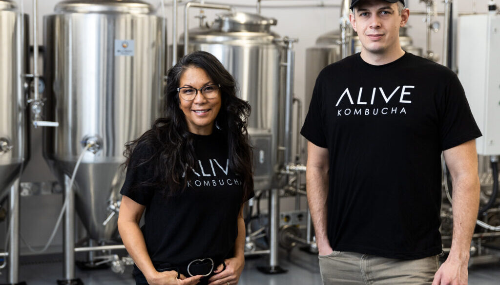 Bobby Black + Cherrie Moreault of ALIVE Kambucha