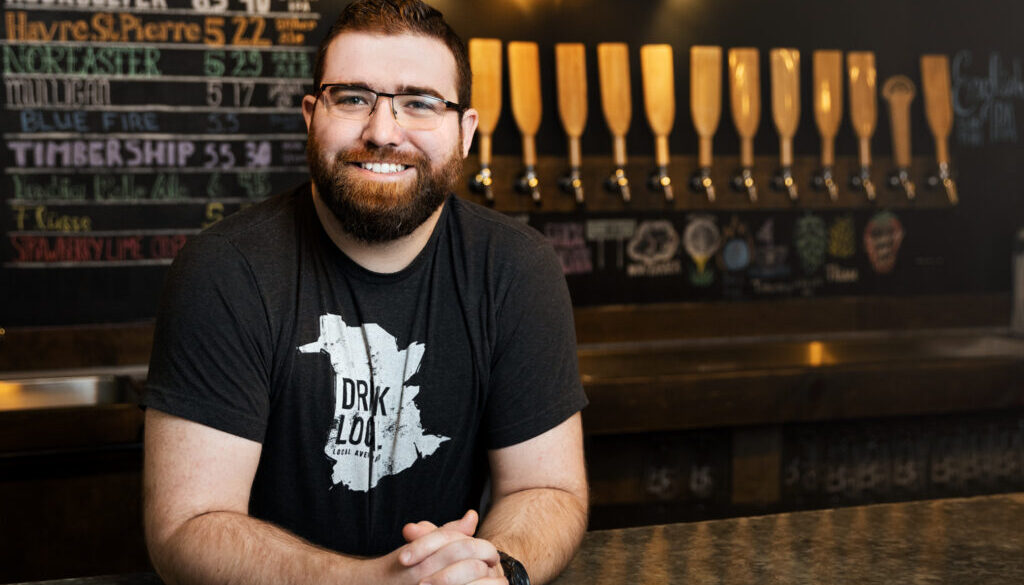 Chris Legacy of Four Rivers Brewing Co. in Bathurst