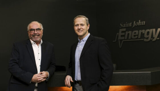 Ray Robinson, left, and Ryan Mitchell. (Image Saint John Energy submitted)