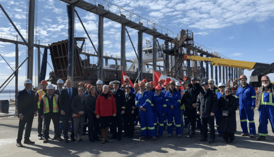 A March 2nd, 2020 file photo at Shelburne Ship Repair, when an investment of $12 million was announced by the federal government for a retro-fit on the CCGS Kopit Hopson 1752-m