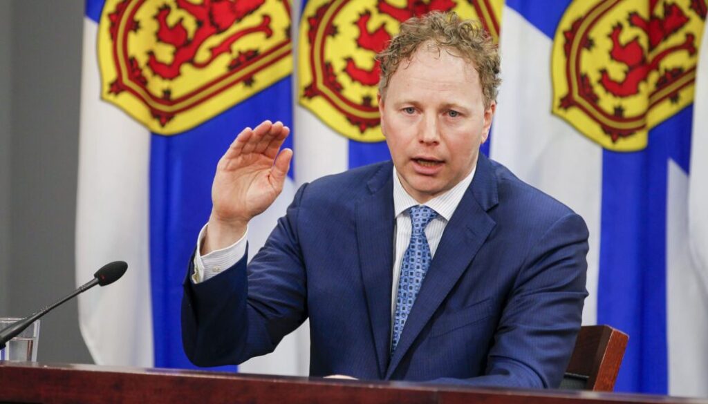 Finance Minister Allan MacMaster