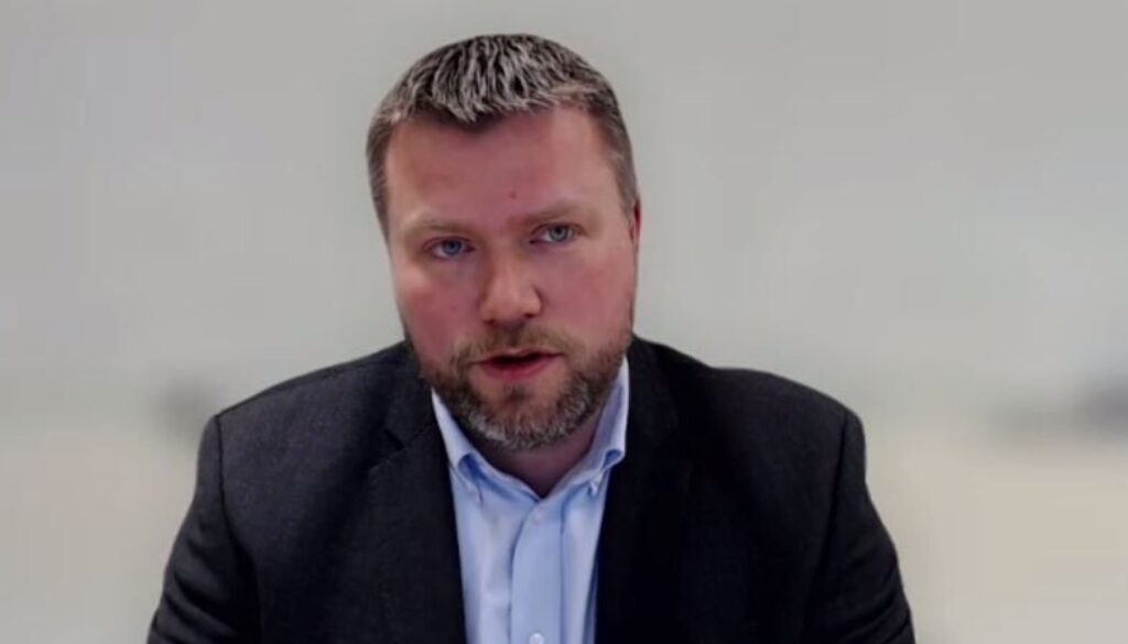 Roy Magnussen is the CEO of OSO Hotwater Group, one of the Norwegian partners in a new pilot project involving Saint John Energy. Image Video capture from Zoom