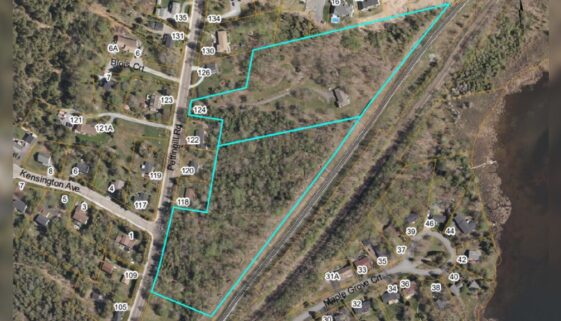 The location being proposed for 44 terrace homes in Quispamsis. Image submitted-min