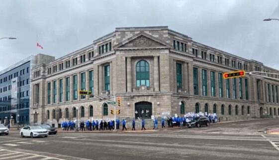 covered badge protest