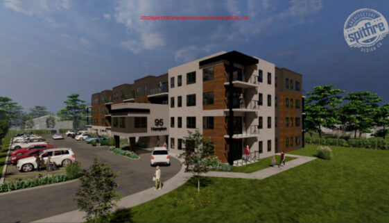 A rendering of the proposed development at 95 Hampton Road in Rothesay. (Image town staff report)