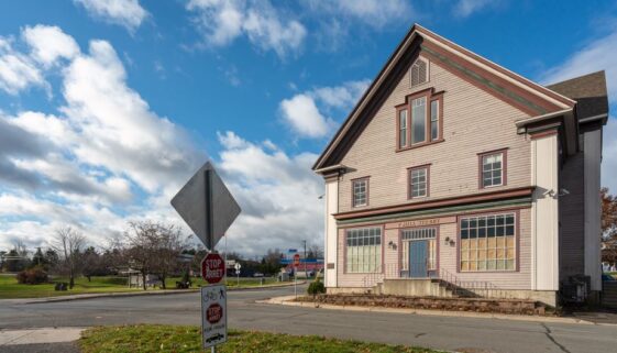 The Landing is pictured on its Mill Street side in the historic Marysville community in Fredericton. (Image Facebook)