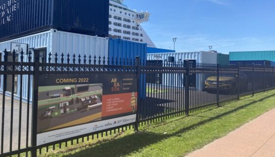 The Area 506 Waterfront Container Village in Saint John, N.B. is seen on June 7, 2022. (Image Brad Perry)