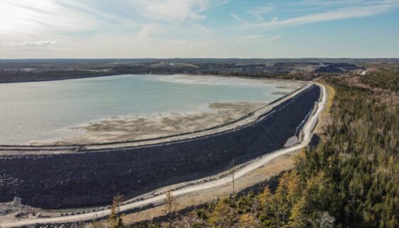The Touquoy mine site tailings pond. Image Ecology Action Centre