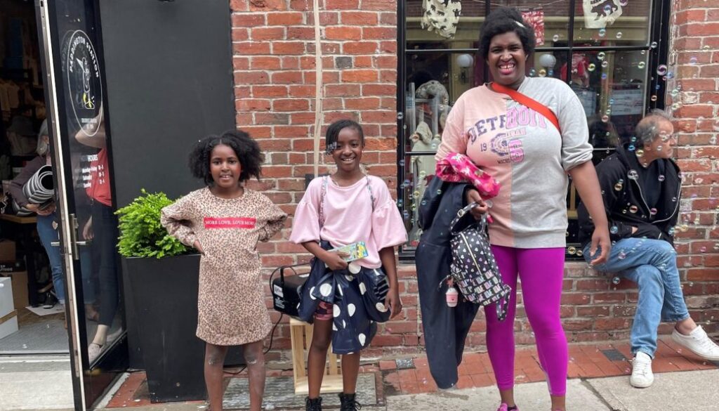 melanie and kids