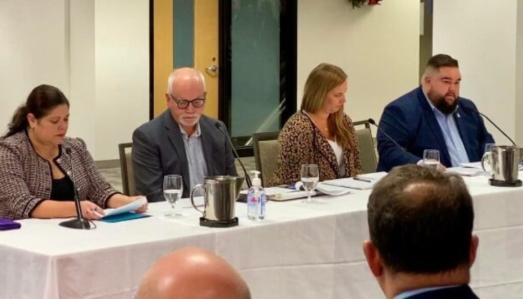 Left to right Susy Campos, John Wishart, Jillian Somers, Patrick Richard (91.9 The Bend Photo)