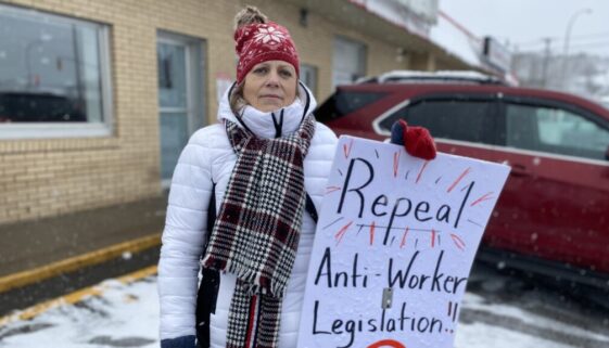 Sandy Harding is the regional director of CUPE Maritimes. Image Brad Perry
