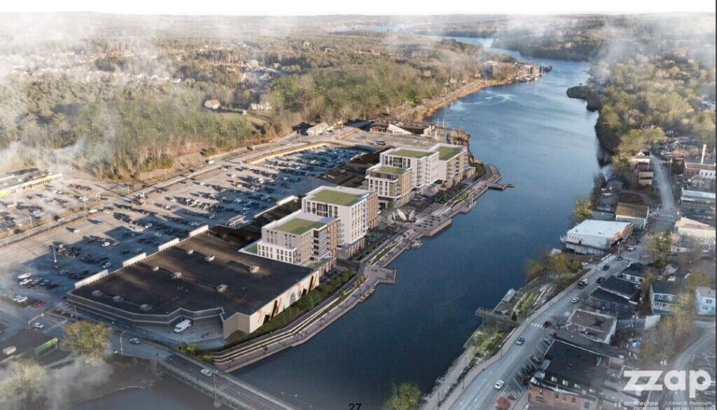 A mock-up of the redevelopment proposal for the South Shore Centre. Photo Zzap Architecture and Planning.