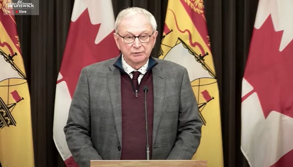 NB Premier Blaine Higgs (YouTube screenshot)