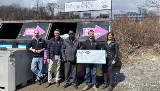 The Golden Mile Redemption Centre donates more than $48,000 to Bobbys Hospice on March 29, 2023. Image Brad Perry