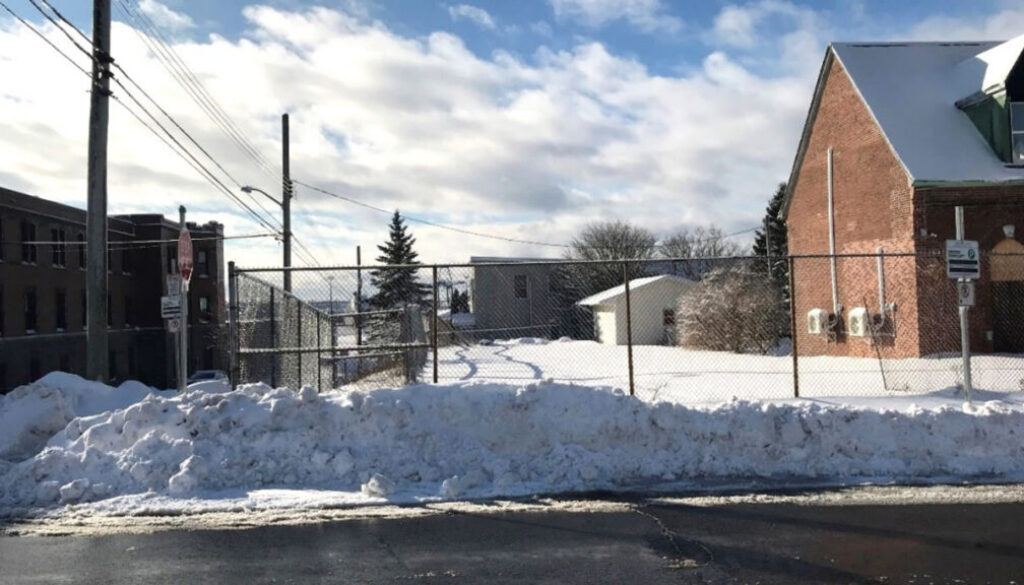The planned site for a proposed 38-unit affordable housing project in Saint Johns south end. Image Brad Perry