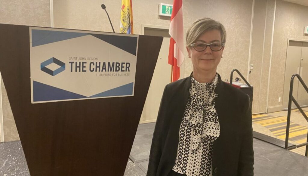 Saint John Mayor Donna Reardon delivered her annual State of the City address on April 12, 2023. Image Brad Perry